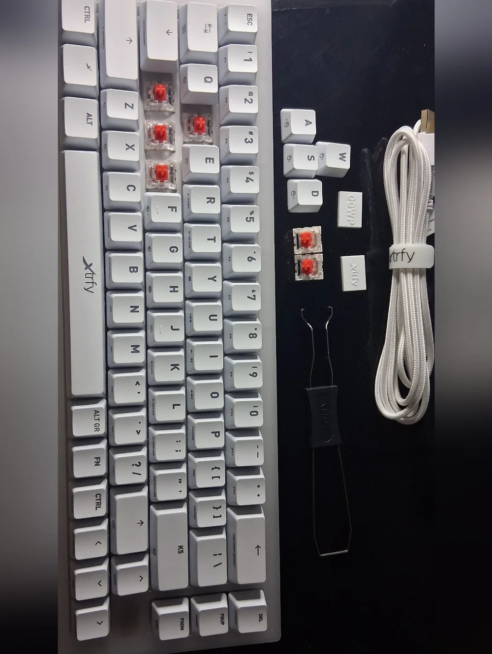 K5 RGB Compact White Mechanical Gaming Keyboard